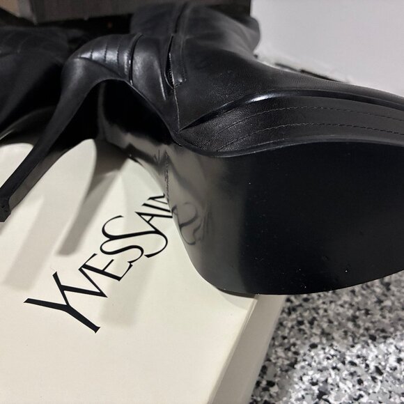 Yves Saint Laurent EXCELLENT Leather boots - Picture 11 of 15